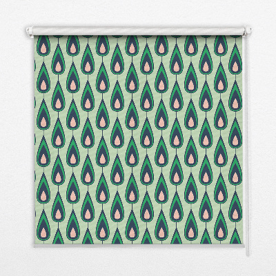 Rolgordijn voor het raam Getekende avocado