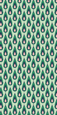 Rolgordijn voor het raam Getekende avocado