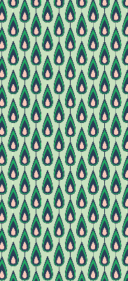 Rolgordijn voor het raam Getekende avocado