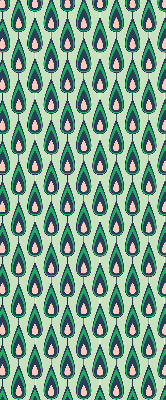 Rolgordijn voor het raam Getekende avocado