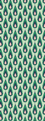 Rolgordijn voor het raam Getekende avocado