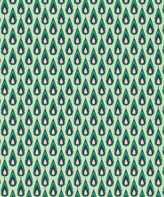 Rolgordijn voor het raam Getekende avocado