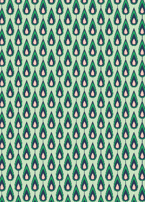 Rolgordijn voor het raam Getekende avocado