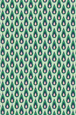 Rolgordijn voor het raam Getekende avocado