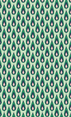 Rolgordijn voor het raam Getekende avocado