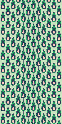 Rolgordijn voor het raam Getekende avocado