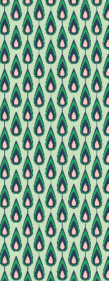 Rolgordijn voor het raam Getekende avocado