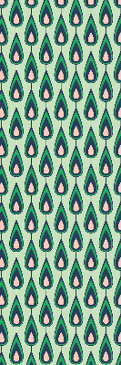 Rolgordijn voor het raam Getekende avocado