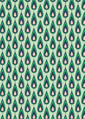 Rolgordijn voor het raam Getekende avocado