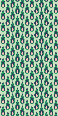 Rolgordijn voor het raam Getekende avocado