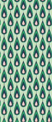 Rolgordijn voor het raam Getekende avocado