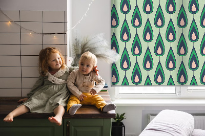 Rolgordijn voor het raam Getekende avocado