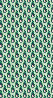 Rolgordijn voor het raam Getekende avocado