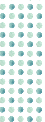 Rolgordijn voor het raam Turquoise stippen op een witte achtergrond