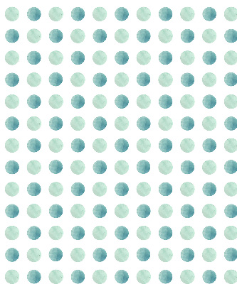 Rolgordijn voor het raam Turquoise stippen op een witte achtergrond