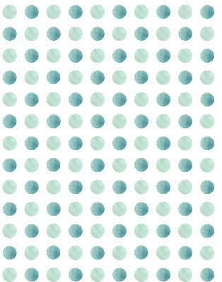 Rolgordijn voor het raam Turquoise stippen op een witte achtergrond