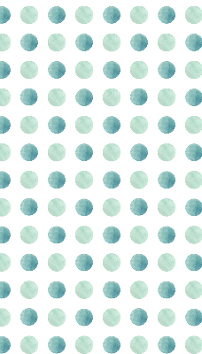 Rolgordijn voor het raam Turquoise stippen op een witte achtergrond