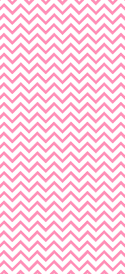 Rolgordijn verduisterend Horizontale roze zigzaglijnen