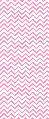 Rolgordijn verduisterend Horizontale roze zigzaglijnen