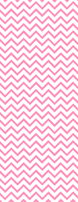 Rolgordijn verduisterend Horizontale roze zigzaglijnen