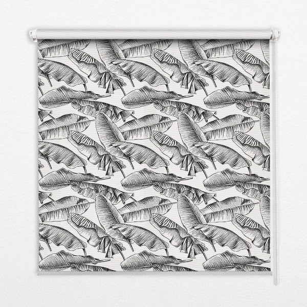Rolgordijn voor het raam Varenbladeren