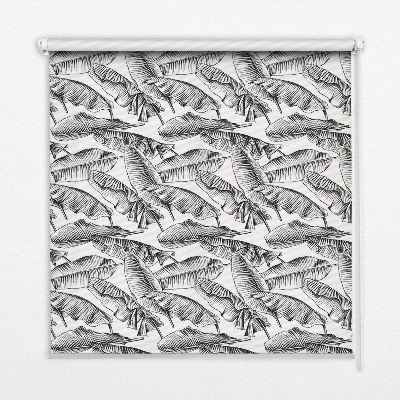 Rolgordijn voor het raam Varenbladeren