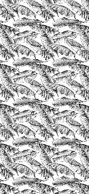 Rolgordijn voor het raam Varenbladeren