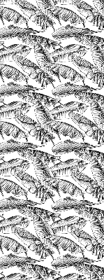 Rolgordijn voor het raam Varenbladeren