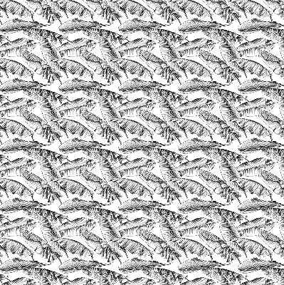 Rolgordijn voor het raam Varenbladeren