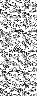 Rolgordijn voor het raam Varenbladeren