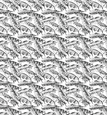 Rolgordijn voor het raam Varenbladeren