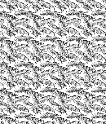 Rolgordijn voor het raam Varenbladeren