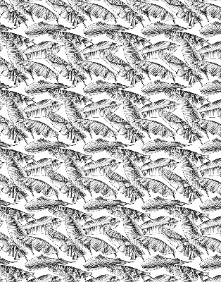 Rolgordijn voor het raam Varenbladeren