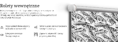 Rolgordijn voor het raam Varenbladeren