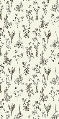 Rolgordijn verduisterend Getekende bloemen