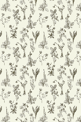 Rolgordijn verduisterend Getekende bloemen