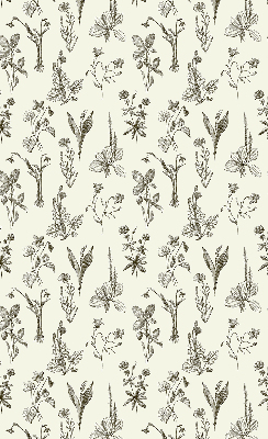 Rolgordijn verduisterend Getekende bloemen