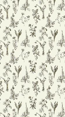 Rolgordijn verduisterend Getekende bloemen