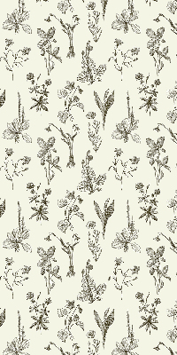 Rolgordijn verduisterend Getekende bloemen