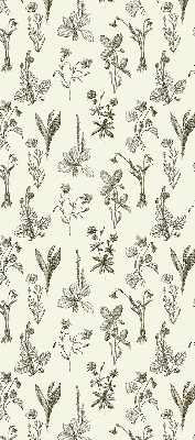 Rolgordijn verduisterend Getekende bloemen