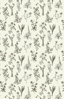 Rolgordijn verduisterend Getekende bloemen