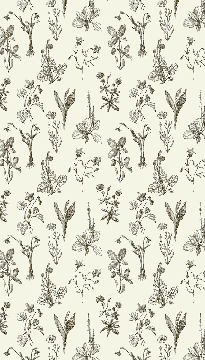 Rolgordijn verduisterend Getekende bloemen