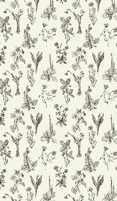 Rolgordijn verduisterend Getekende bloemen