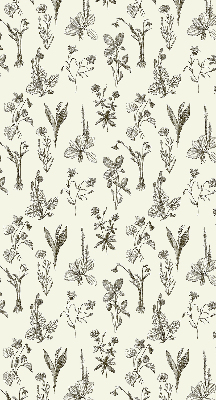 Rolgordijn verduisterend Getekende bloemen