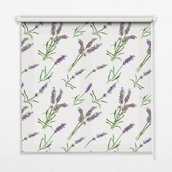 Rolgordijn voor het raam Lavendel