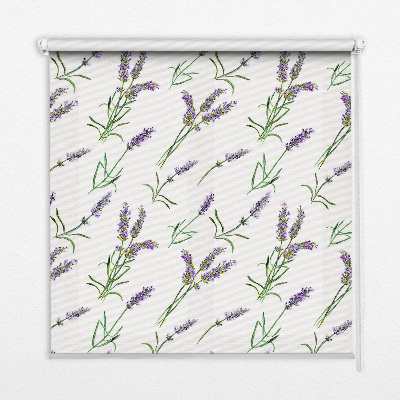Rolgordijn voor het raam Lavendel