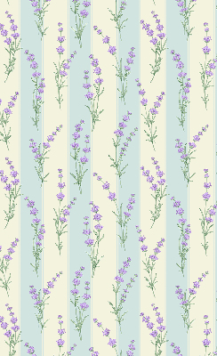 Rolgordijn voor het raam Paarse bloemen