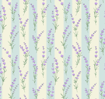 Rolgordijn voor het raam Paarse bloemen