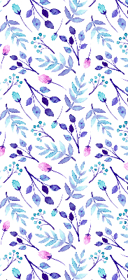 Rolgordijn verduisterend Blauwe bloemen