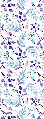 Rolgordijn verduisterend Blauwe bloemen